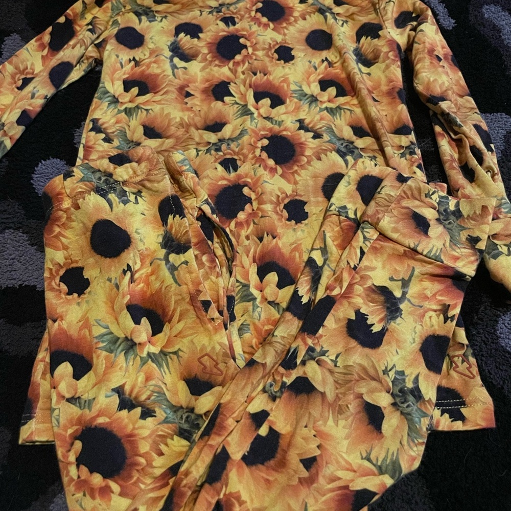 Muse threads sunflower Yellow and Black Pajama Sets
